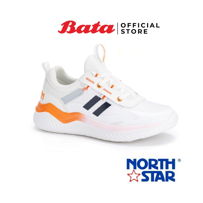 BATA บาจา (ONLINE EXCLUSIVE) by NORTH STAR รองเท้าสนีกเกอร์ รองเท้าผ้าใบ สำหรับผู้หญิง รุ่น YUMI สีขาว รหัส 5201052