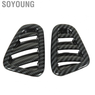 Soyoung Dashboard Air Vent Frame  Carbon Fiber Pattern Front Upper Dashboard Air Outlet Trim Colorfast Decorative  for Cars