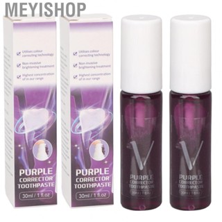 Meyishop Whitening Toothpaste Freshen Breath Color Corrector Toothpaste Portable