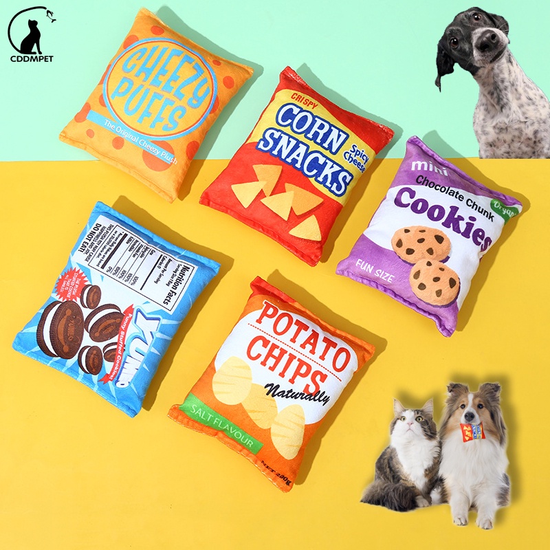 【CDDMPET】ของเล่นตุ๊กตาสุนัข กระตุ้นการส่งเสียงดัง เสริมความร่ํารวย สําหรับสัตว์เลี้ยง สุนัข