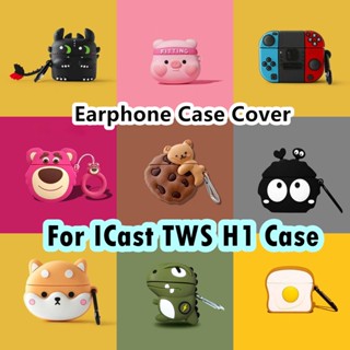 【Trend Front】เคสหูฟัง แบบนิ่ม ทนต่อการสึกหรอ ลายการ์ตูน สําหรับ iCast TWS H1 iCast TWS H1