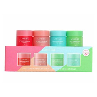 4pcs Laneige Lip Sleeping Mask Mini Set Hydrated Maintenance Lip Balm Mask