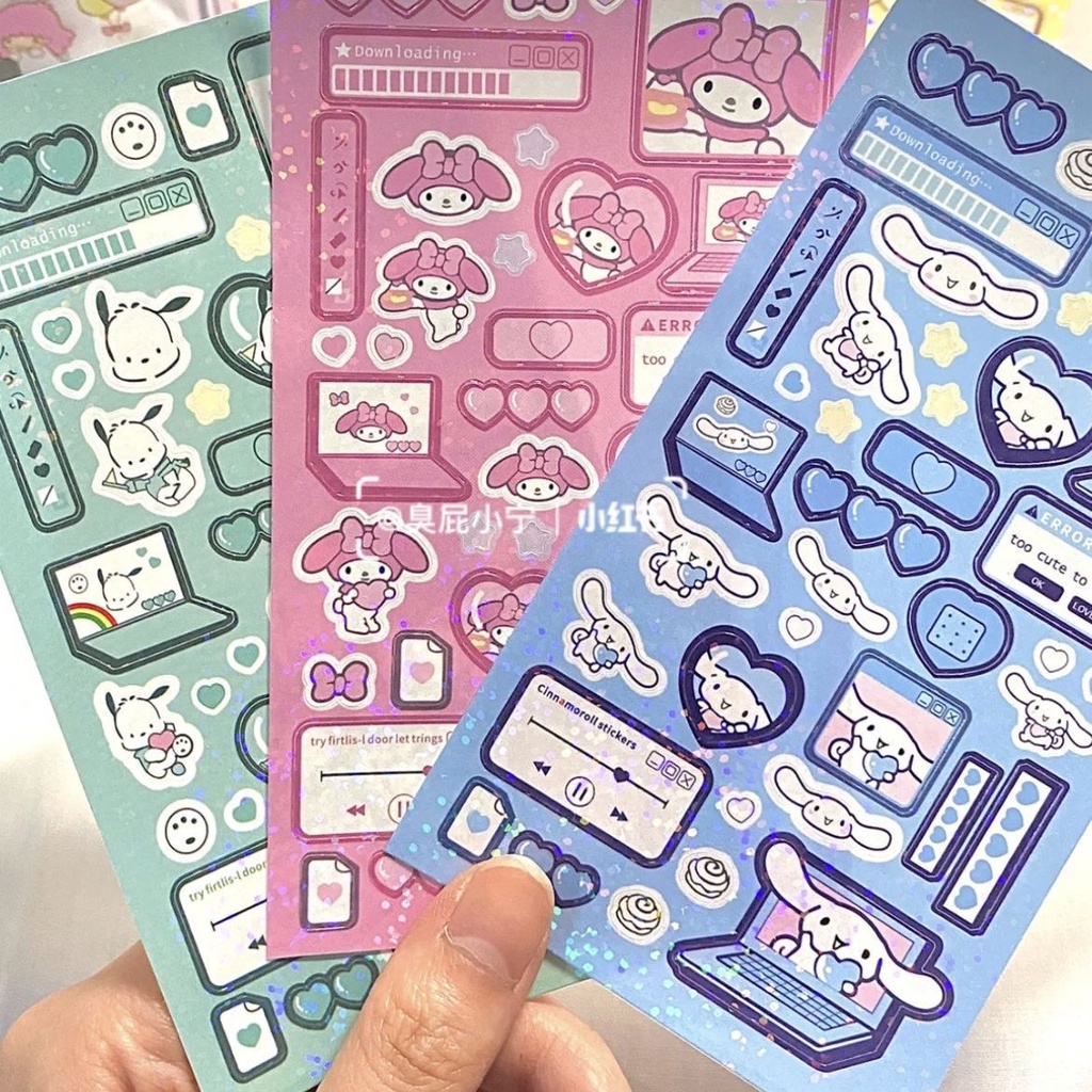 สติ๊กเกอร์แฟลช Sanrio สติ๊กเกอร์ เพลย์ลิสต์คอมพิวเตอร์