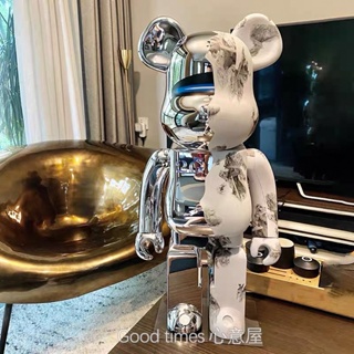 [พร้อมส่ง] บล็อกตัวต่อ รูปหมี Kubrick Bear Bearbrick 1000% สูง 70 ซม. สําหรับห้องนั่งเล่น