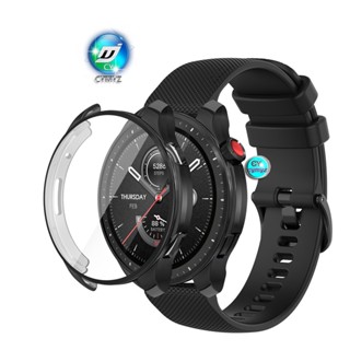 Amazfit GTR 4 GTR 3 pro สายรัดซิลิโคน amazfit GTR3 pro สายรัดข้อมือ amazfit GTR 4 GTR 3 pro เคสป้องกันเต็มหน้าจอ amazfit GTR 4 ตัวป้องกันหน้าจอ