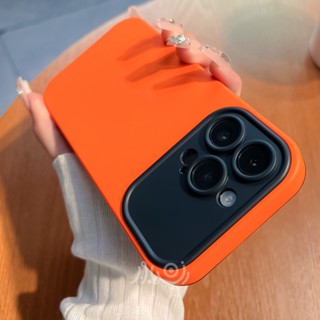 สี ส้ม ซิ ลิ โคน 2 in 1 เคสไอโฟน 11 12 13 14 Pro MAX Plus X XS MAX XR