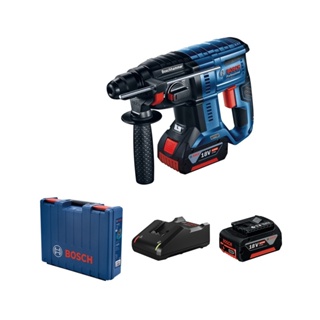 shophome468-BOSCH สว่านโรตารี่ไร้สาย Brushless 18V รุ่น GBH180-Li พร้อมแบตเตอรี่ 4.0Ah 2ก้อน รับประกันของเเท้