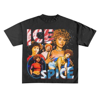 เสื้อยืด พิมพ์ลายกราฟฟิค Ice Spice 90s สไตล์วินเทจ ยุค 90s สําหรับผู้ชาย และผู้หญิง