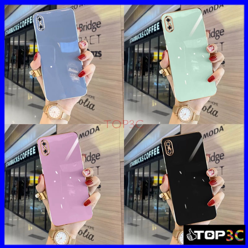เคส iPhone X เคส iPhone XS Max XR 6 6S Plus 6 Plus 7 8 SE2 7 Plus 8 Plus เคสโทรศัพท์มือถือแฟชั่น ขอบ