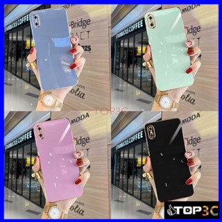 เคส iPhone X เคส iPhone XS Max XR 6 6S Plus 6 Plus 7 8 SE2 7 Plus 8 Plus เคสโทรศัพท์มือถือแฟชั่น ขอบตรง สําหรับ ZB