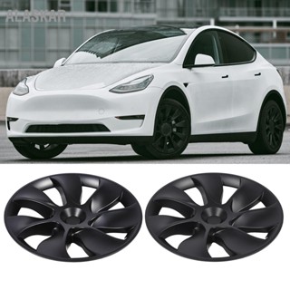 ALASKAR 4 pcs Hubcaps สำหรับล้อ 19 นิ้ว Full Wrap Coverage Hub Cap สำหรับ Tesla รุ่น Y 2020 ถึง 2023