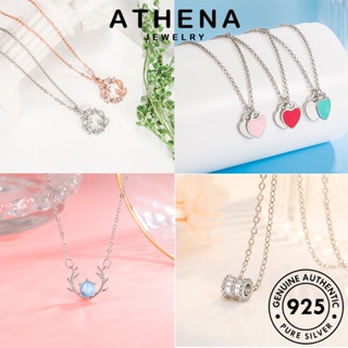 ATHENA JEWELRY 925 มอยส์ซาไนท์ไดมอนด์ เงิน ต้นฉบับ Silver เครื่องประดับ เกาหลี ผู้หญิง แท้ เรียบง่าย เครื่องประดับ สร้อยคอ จี้ แฟชั่น M047