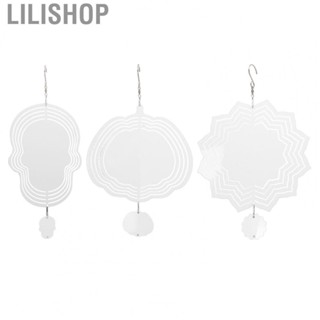 Lilishop White Tree Ornament Wind Chime White Aluminium for Garden