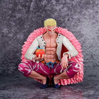 [โปรโมชั่น] โมเดลฟิกเกอร์ One Piece Shichibu Haimingo Doflamingo Squatting สองหัว I55P