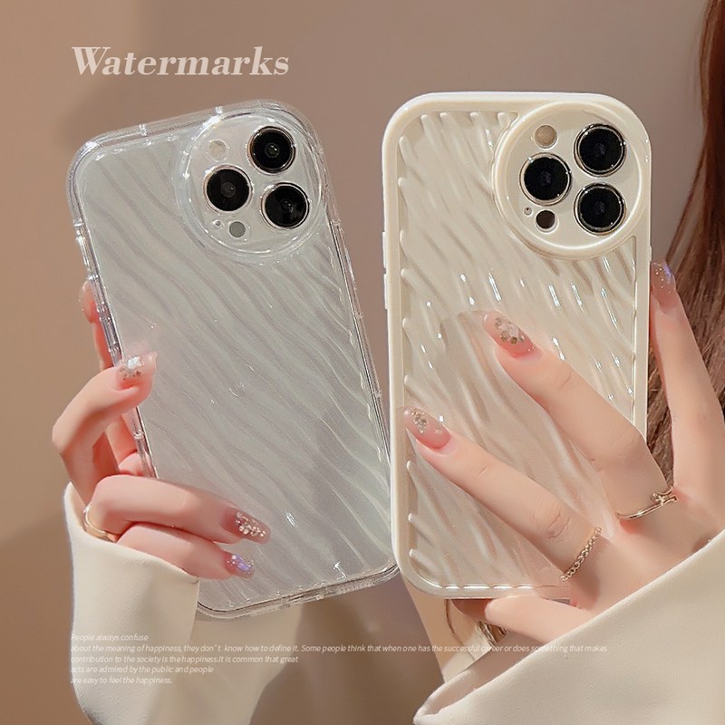 เคสโทรศัพท์มือถือ แบบนิ่ม ลายน้ํา กันลื่น สําหรับ iPhone 11 12 13 14 Pro Max X XS Max XR 7 8 14 Plus SE mini