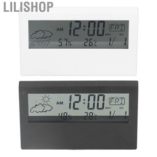 Lilishop Digital Alarm Clock Multifunctional LCD Alarm Clock for Home