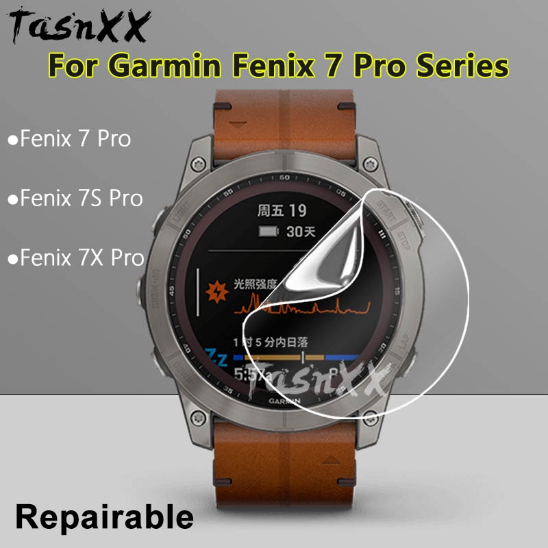 2/3/5/10 ชิ้น สําหรับ Garmin Fenix 7 7X 7S Pro SmartWatch บางเฉียบ นิ่ม ไฮโดรเจล ซ่อมได้ ฟิล์มป้องกั