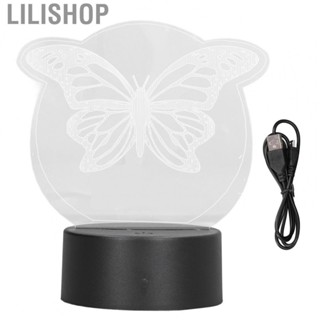 Lilishop 3D Night Light 7 Colors Touch Control 3D Unique  Shape USB Night Lamp LM