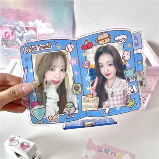 เคสอะคริลิค ลายการ์ตูนหมีน่ารัก ขนาด 3 นิ้ว สําหรับการ์ดรูปภาพ