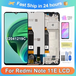 หน้าจอสัมผัสดิจิทัล LCD Note 11E 6.58 นิ้ว สําหรับ Xiaomi Redmi Note 11E Note11e 22041219อะไหล่หน้าจอ LCD