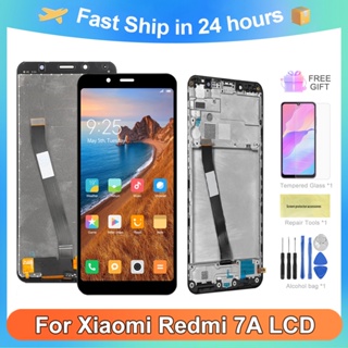 อะไหล่หน้าจอสัมผัส Lcd ดิจิไทเซอร์ Lcd พร้อมกรอบ สําหรับ Xiaomi Redmi 7A Redmi7A