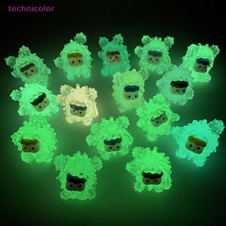 [technicolor] ตุ๊กตาเรซิ่น รูปการ์ตูนกระบองเพชรน่ารัก เรืองแสง ขนาดเล็ก 2 ชิ้น