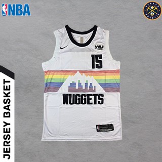 เสื้อกีฬาบาสเก็ตบอล ลาย NBA swingman Denver Nuggets City Edition Nikola Jokic 210375