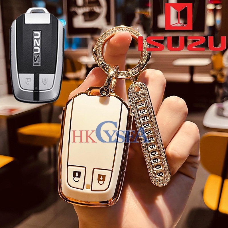 เคสรีโมทกุญแจ TPU สําหรับ Isuzu DMAX D-Max MUX Isuzu's new D-Max (2015) และกล่องกุญแจ Mu-X ใหม่