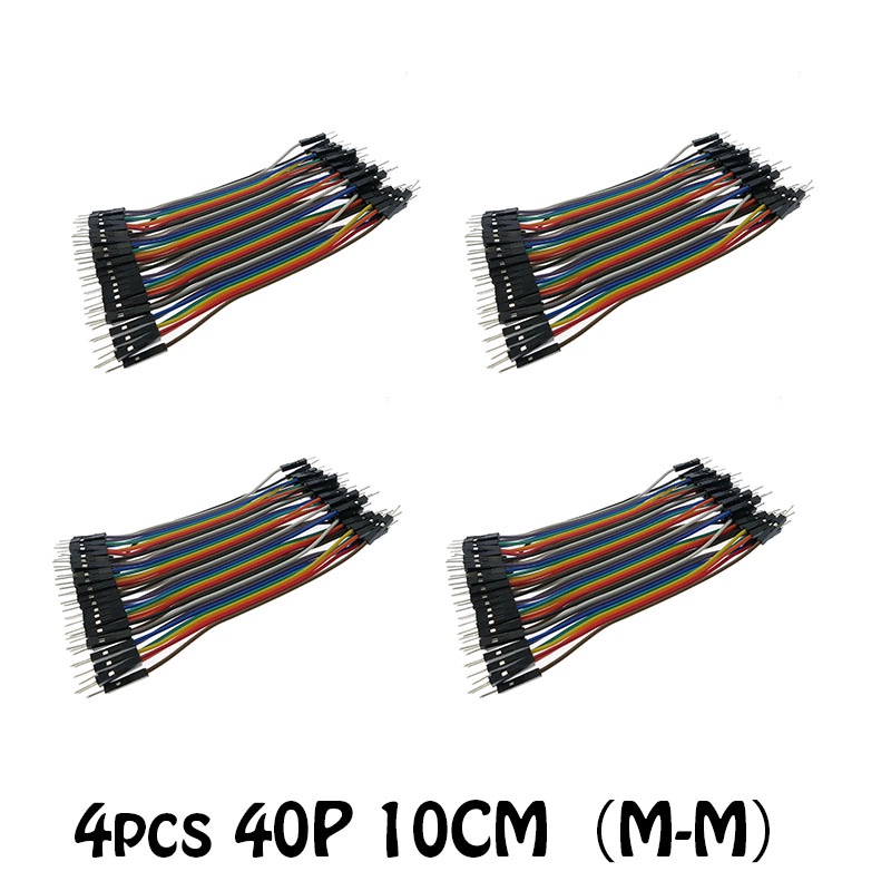4PCS Dupont Wire 10CM 40Pin จัมเปอร์พ่อยาย Dupont Cable Arduino DIY