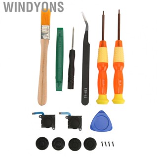 Windyons  Joystick Replacement Tool Kit  Wear Resistant Reduce Hand Fatigue Ergonomic Professional 17 in 1 Joystick  Tool Kit  for Game Consoles