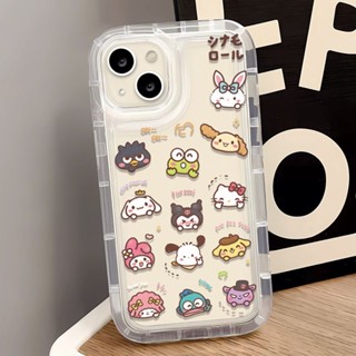 Yiki|เคสโทรศัพท์มือถือแบบนิ่ม TPU ใส ลายการ์ตูนอะวาตาร์ กราฟฟิตี้ สําหรับ iPhone 15 Pro Max 15 Pro 15 Plus 15 14 13 12 11 Pro Max 13 12 mini