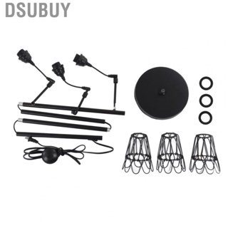 Dsubuy Farmhouse Industrial Floor Lamp Standing Tree with 3 Elegant Teardrop Cage Heads for Living Room Bedroom US Plug 85‑265V