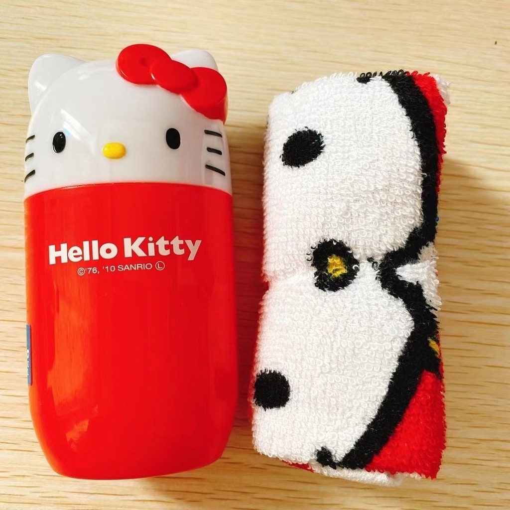 Japan Japan SKATER Kitty Small Square Towel Outing Portable Bag Hand Towel Absorbent Small Square To