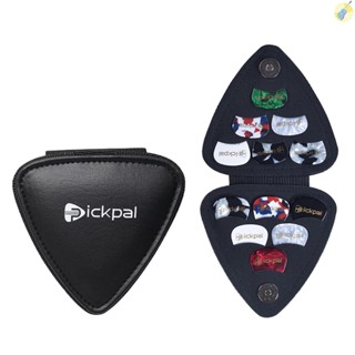 พร้อมส่ง PICKPAL กระเป๋าหนัง สําหรับใส่ปิ๊กกีตาร์อะคูสติกไฟฟ้า 12 ชิ้น