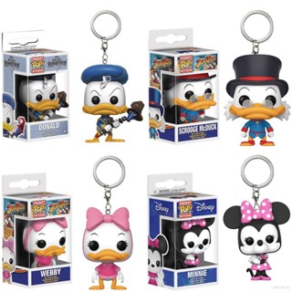 พวงกุญแจ จี้ตุ๊กตา FUNKO POP Disney Donald Duck Daisy Duck Minnie ของเล่นสําหรับเด็ก