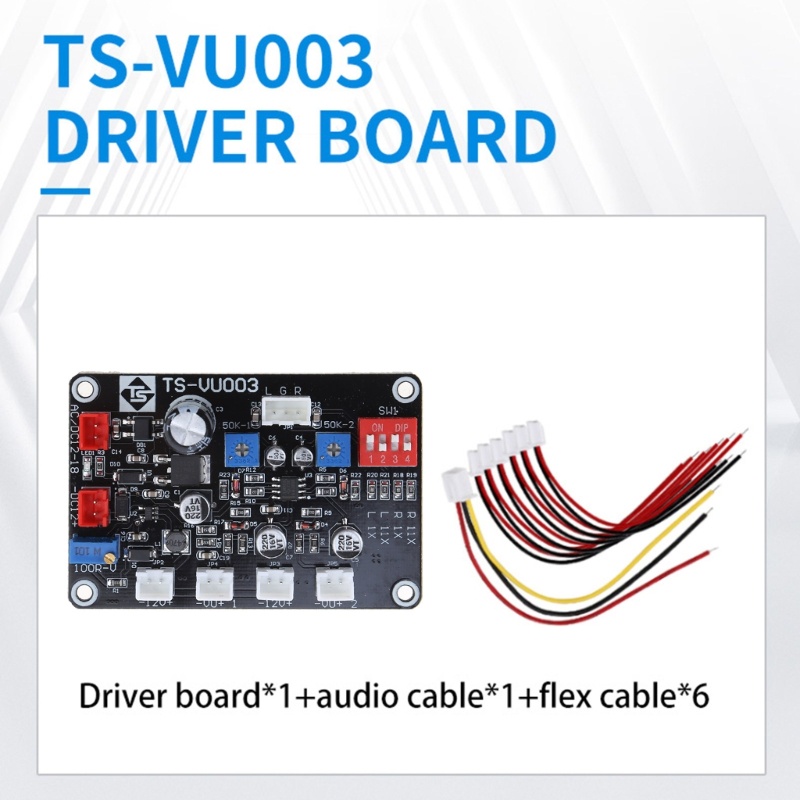 Cc ปรับ VU Meter Driver Board พร้อมสาย Backlight Power Output AC สําหรับ DC 12V-18V ความถี่ต่ํา Swit