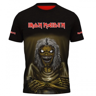 เสื้อกีฬาแขนสั้น ลาย Iron Maiden H001 3D