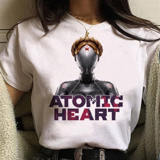 เสื้อท็อป ลายการ์ตูนอนิเมะ Atomic Heart แนวสตรีท สําหรับผู้หญิง