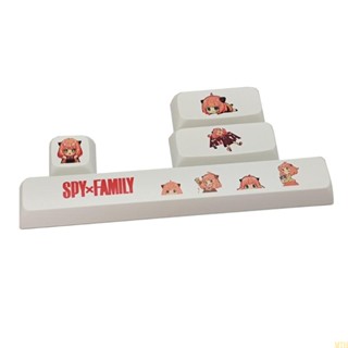 Moon PBT ปุ่มกดคีย์บอร์ด ลายการ์ตูน SPYxFamily Space Enter 6 25U