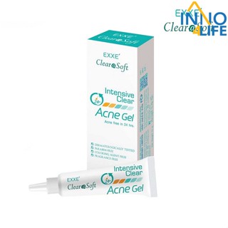 Exxe Clearasoft Intensive Clear Acne Gel 15 g เอ๊กซ์เซ่ เคลียราซอฟท์ แอคเน่ เจล [inno]