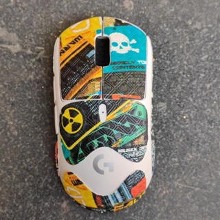 Suitable for Logitech GPW mouse anti-slip stickers G Pro X Superlight wear-resistant Punk color all-inclusive film