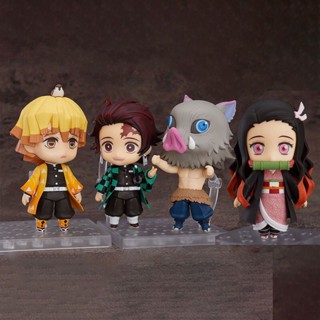 9.9 เหนื่อยมากตุ๊กตาDemon Slayer 1193 Tanjiro 1194 Nezuko 1334 My Wife Zenitsu 1361 Inosuke Nendoroid 9B0C