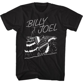 เสื้อยืด พิมพ์ลายโปสเตอร์ Live Billy Joel