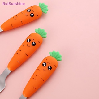 Ruisurshine ชุดช้อนส้อมสเตนเลส ลายการ์ตูน สําหรับเด็กทารก