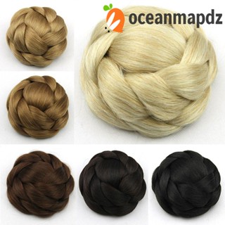 Oceanmapdz ผมปลอม สีน้ําตาล อินเทรนด์ ผมสังเคราะห์ ฮั่นฝู แชกงอน เจ้าสาว แฮร์พีซ ผมไฟเบอร์ธรรมชาติ ทนความร้อน ผู้หญิง ผมตรง Chignon