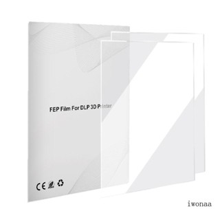 Iwo แผ่นฟิล์มปลด FEP 200x140 มม. SLA LCD FEP สําหรับเครื่องพิมพ์ 3D เรซิ่น ความหนา 0 1 มม. 2 แพ็ค