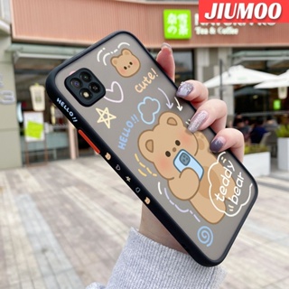 เคสโทรศัพท์มือถือแบบแข็ง ใส กันกระแทก ลายการ์ตูนหมี สําหรับ Xiaomi POCO C31 Redmi 9C NFC 9 Activ Redmi 10A