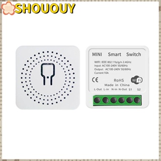 SHOUOUY Wifi Schakelaar โมดูลไฟอัจฉริยะ อัจฉริยะเจ็ด รีโมตคอนโทรล สําหรับสวิตช์ควบคุมด้วยเสียง Tuya