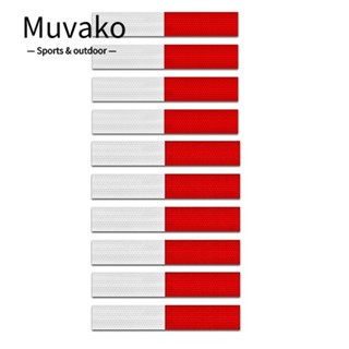 MUVAKO เทปสะท้อนแสง เพื่อความปลอดภัย สําหรับรถพ่วง รถบรรทุก รถพ่วง 10 ชิ้น