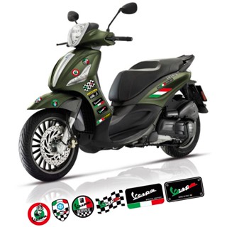 [Summer Moon] สติกเกอร์ ลาย VESPA GTS 3D สําหรับติดตกแต่งรถมอเตอร์ไซค์150250300 Gtv 150125สติกเกอร์ติดรถยนต์